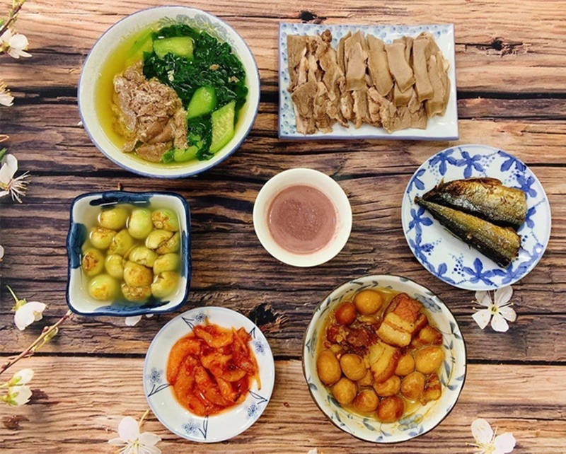 Các thực đơn mâm cơm gợi ý