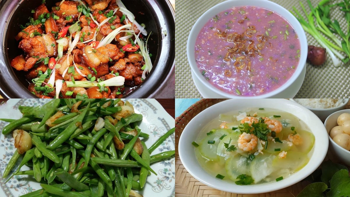 Các món ăn trong bữa cơm hôm nay